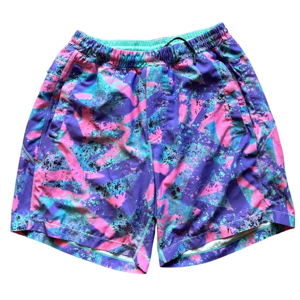 Birddogs Boom For Your Boomstick Lined Shorts Purple Pink Splatter The Baysider